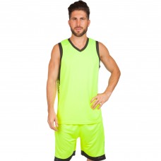 Форма баскетбольна чоловіча PlayGame Lingo L (ріст 160-165), салатовий-чорний, код: LD-8017_LLGBK