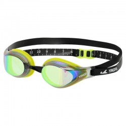 Окуляри для плавання дорослі райдужні лінзи Yingfa синій-жовтий, код: Y510AF-V_BLY