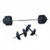 Штанга та 2 гантелі HouseFit загальна вага 50кг, код: К00022519 Штанга та 2 гантелі HouseFit загальна вага 50кг, код: К00022519