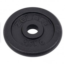Млинці (диски) сталеві d-30мм Zelart 2,5 кг, чорний, код: TA-7785-2_5-S52