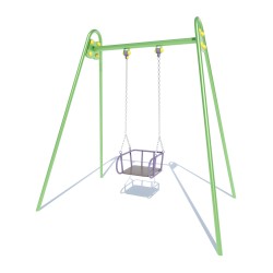 Гойдалка одинарна металева Miros 2100х1580х2150 мм, код: DIO309.3 Гойдалка одинарна металева Miros 2100х1580х2150 мм, код: DIO309.3