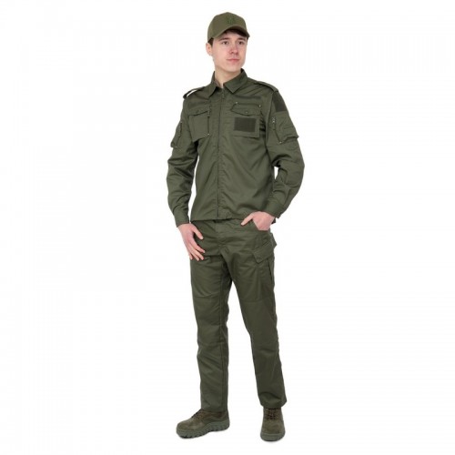 Костюм тактичний (китель та штани) Tactical Military Rangers розмір XL, оливковий, код: ZK-SU1126_XLOL