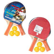 Ракетки для настільного тенісу + 3 М"ячика Toys, код: 133370-T