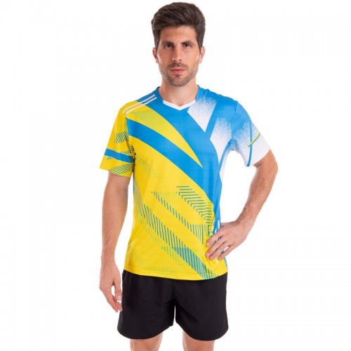Форма для великого тенісу чоловіча Lingo L, зріст 165-170, блакитний-жовтий, код: LD-1835A_LNY