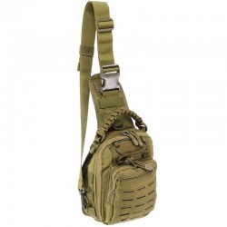 Рюкзак тактичний патрульний однолямочний Tactical оливковий, код: ZK-14_OL