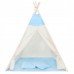 Детская палатка (вигвам) Springos Tipi XXL White/Sky Blue, код: TIP06