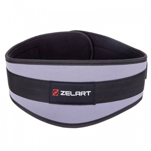 Пояс атлетичний посилений регульований Zelart XXL сірий, код: SB-165459_XXL