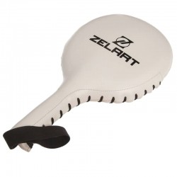 Ракетка для тхеквондо одинарна Zelart білий, код: BO-1425_W-S52 Ракетка для тхеквондо одинарна Zelart білий, код: BO-1425_W-S52