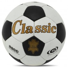 М"яч футбольний Leather Classic Ballonstar №5, білий-чорний, код: FB-0045