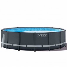 Круглий каркасний басейн Intex Ultra XTR Frame Pool, 4880x1220 мм, код: 26326-IB