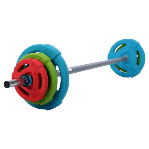 Штанга для фітнесу (фітнес памп) LiveUp довжина-1,4м, ø25мм, 20кг, різнокольоровий, код: LP8031-S52 Штанга для фітнесу (фітнес памп) LiveUp довжина-1,4м, ø25мм, 20кг, різнокольоровий, код: LP8031-S52