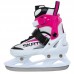 Ковзани розсувні дитячі хокейні Zelart XS (29-32), білий-рожевий, код: Z-5861_XSW