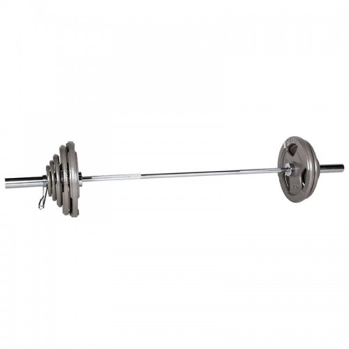 Штанга олімпійська з пластинами inSPORTline Hamerton 182 см/50 мм 80 кг, код: 3565-80KG-SET-IN