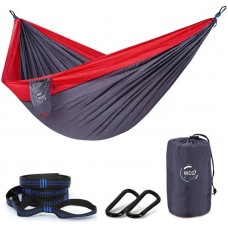 Гамак нейлоновий WCG Touring XL 2700х1400 мм, червоний з чорним, код: H-04-2-IF Гамак нейлоновий WCG Touring XL 2700х1400 мм, червоний з чорним, код: H-04-2-IF