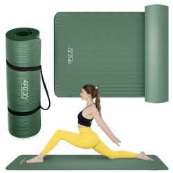 Килимок для йоги та фітнесу 4Fizjo NBR 1800x600x15 мм, салатовий, код: P-5905973406727