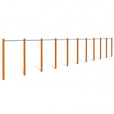 Турнік InterAtletika 2,4 м, 10 секцій, код: УТ301-10-SM Турнік InterAtletika 2,4 м, 10 секцій, код: УТ301-10-SM