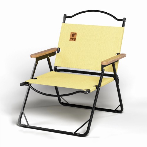 Стілець розкладний зі спинкою для кемпінгу WCG Chill жовтий, код: CH-S23L-IF