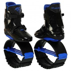 Фітнес джампери Kangoo Jumps M (35-37), чорний-синій, код: SK-4571_MBKBL