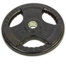 Диски обгумовані Record з потрійним хватом і металевою втулкою 15кг (d-52мм), код: TA-8122-15-S52