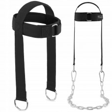 Тренажер для м"язів шиї 4Fizjo з ланцюгом, чорний, код: P-5905973402095