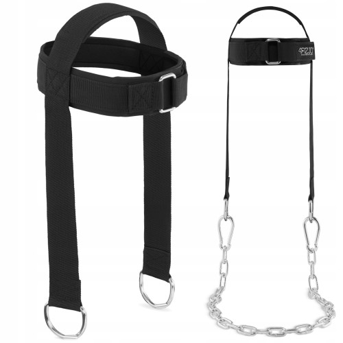 Тренажер для м"язів шиї 4Fizjo з ланцюгом, чорний, код: P-5905973402095