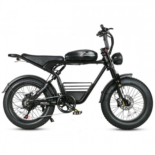 Електровелосипед Samebike Pilot M20 SR (1000 Вт; 18 А*год; 48 В), колеса 20", з ручкою газу, чорний, код: SMB-M20-black