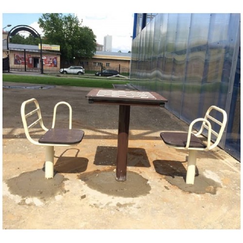 Стіл для шахів вуличний з сидіннями ChessTour, код: SS00616-LD Стіл для шахів вуличний з сидіннями ChessTour, код: SS00616-LD