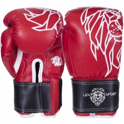 Рукавички боксерські Lev 12 унцій, червоний, код: LV-4280_12R