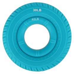 Еспандер кистьовий кільце з подвійним навантаженням Jello 2в1, навантаження 30LB-40LB, бірюзовий, код: FI-0708_T Еспандер кистьовий кільце з подвійним навантаженням Jello 2в1, навантаження 30LB-40LB, бірюзовий, код: FI-0708_T