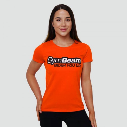 Футболка жіноча GymBeam Clothing Beam XXL, помаранчевий, код: 221726-GB