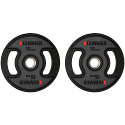Олімпійські диски професійні Hammer PU Weight Discs 2x15 кг, код: 17044-S25 Олімпійські диски професійні Hammer PU Weight Discs 2x15 кг, код: 17044-S25