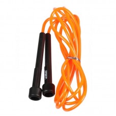 Скакалка в тубусі LiveUp PVC JumpRope 2700 мм, чорний-помаранчевий, код: 6951376109184