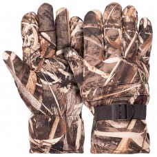 Рукавички для полювання та риболовлі теплі із закритими пальцями Tactical L, камуфляж ліс, код: BC-9222-S52