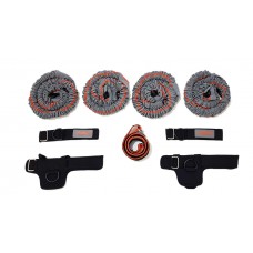 Набір для тренувань LiveUp Striker Training System 9 предметів, чорний-помаранчевий, код: 6951376105322