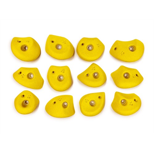 Набір зацепів для скалодрома UkrHolds Set M7 12 штук, жовтий, код: Set M7 Набір зацепів для скалодрома UkrHolds Set M7 12 штук, жовтий, код: Set M7