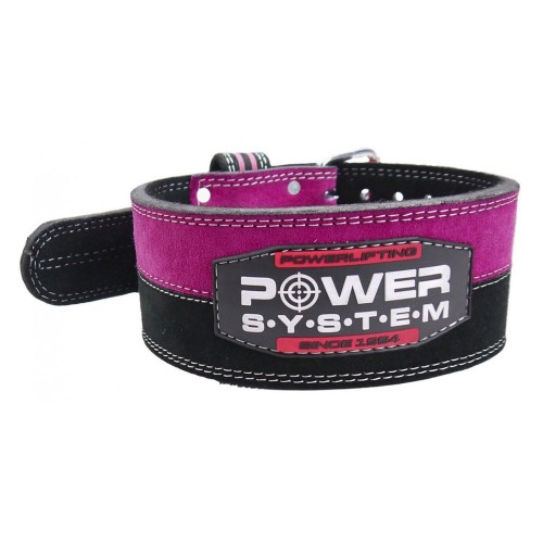 Пояс для важкої атлетики Power System Strong Femme XS, чорний-рожевий, код: PS_3850_XS_Bl/Pink
