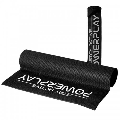 Килимок для йоги та фітнесу PowerPlay PVC Yoga Mat 1730х610х6мм, чорний, код: PP_4010_Black_(173*0,6) Килимок для йоги та фітнесу PowerPlay PVC Yoga Mat 1730х610х6мм, чорний, код: PP_4010_Black_(173*0,6)
