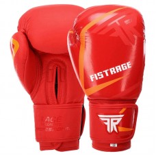 Боксерські рукавиці шкіряні Fistrage 14oz, червоний, код: VL-4279_14R