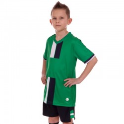 Форма футбольна підліткова PlayGame розмір 26, ріст 130, зелений-чорний, код: CO-2001B_26GBK-S52