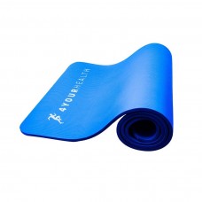 Килимок для йоги та фітнесу + чохол 4yourhealth Fitness Yoga Mat 180х61х1см, синій, код: 4YH_0101_Blue