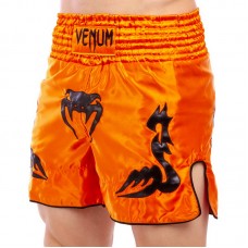 Шорти для тайського боксу та кікбоксингу Venum Inferno L (48-50), помаранчевий-чорний, код: CO-5807_LOR