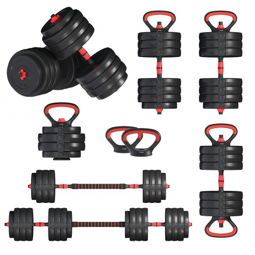 Гантелі з функцією штанги 6в1 Fit-On 73кг, код: 2030-0073