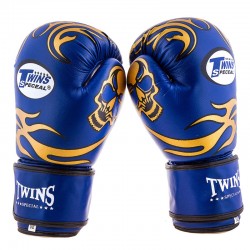Боксерські рукавички Twins 12oz, синій, код: TW-12B-WS