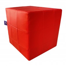 Пуфік каркасний квадратний Tia-Sport Токіо, шкірозамінник, 300х300 мм, червоний, код: sm-1009-1