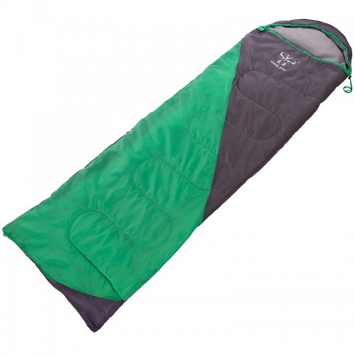 Спальний мішок ковдру Camping сірий-салатовий, код: SY-D02_GRLG
