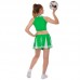 Костюм для чирлідінгу (спідниця, топ) Lidong XL (46-48), зелений-білий, код: LD-7022_XLGW Костюм для чирлідінгу (спідниця, топ) Lidong XL (46-48), зелений-білий, код: LD-7022_XLGW