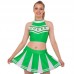 Костюм для чирлідінгу (спідниця, топ) Lidong XL (46-48), зелений-білий, код: LD-7022_XLGW Костюм для чирлідінгу (спідниця, топ) Lidong XL (46-48), зелений-білий, код: LD-7022_XLGW