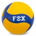М"яч волейбольний FOX №5 PU, жовтий-синій, код: V330W-F-S52