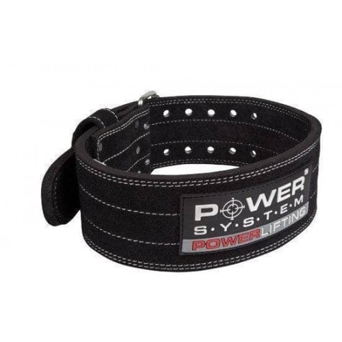 Пояс для пауерліфтингу Power System Power Lifting Black L, код: PS-3800_L_Black_Black
