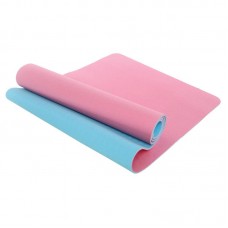 Килимок для фітнесу та йоги FitGo 1830x610x6 мм, рожевий-блакитний, код: FI-3046_PN
